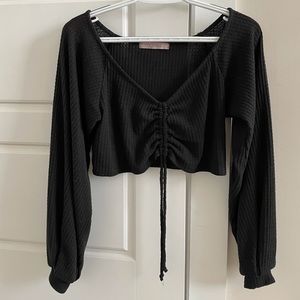 Long sleeve crop top